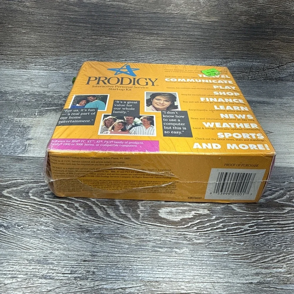 Prodigy Interactive Personal Service Start-Up Kit IBM PC Vintage Software 3.1
